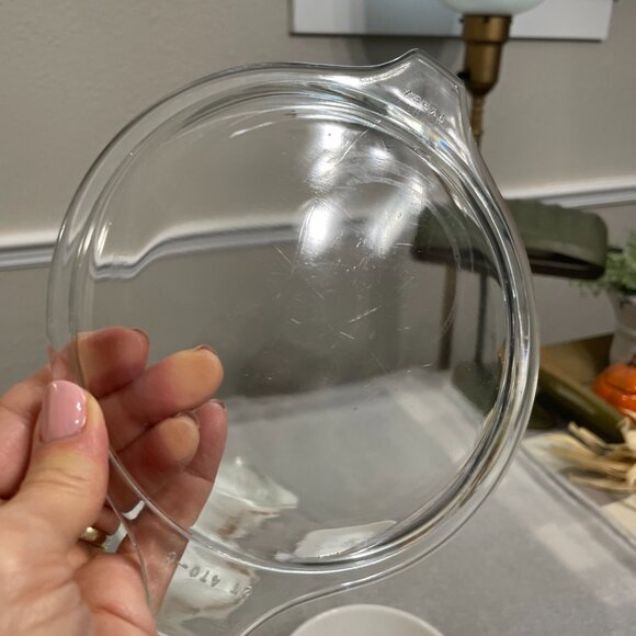 VTG Pyrex Set #472, Sandalwood, 1 1/2 Pt W/ Pyrex lid & #471, 1 Pt W/lid - Picture 5 of 12